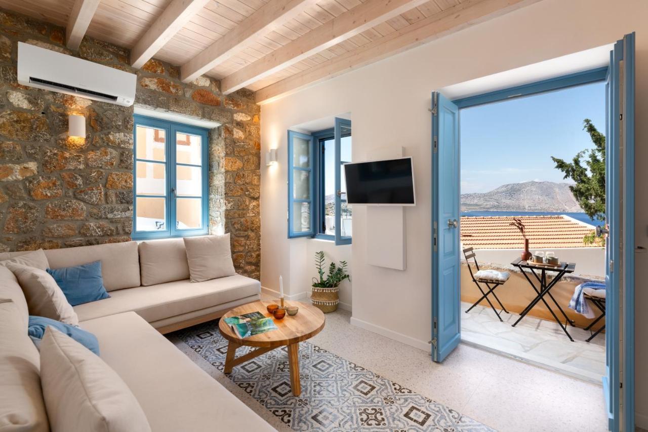 Appartement Cedrus Blue à Symi Extérieur photo