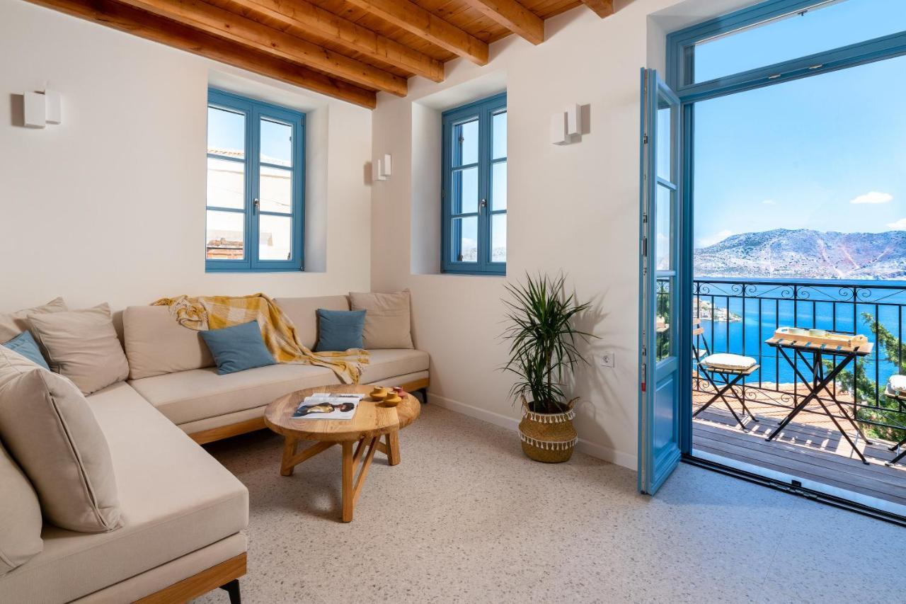 Appartement Cedrus Blue à Symi Extérieur photo