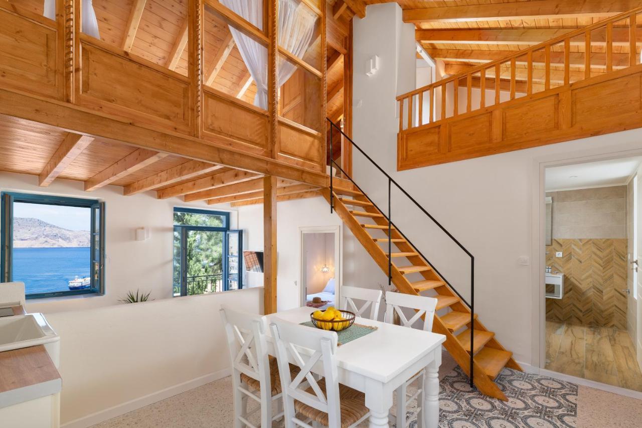 Appartement Cedrus Blue à Symi Extérieur photo